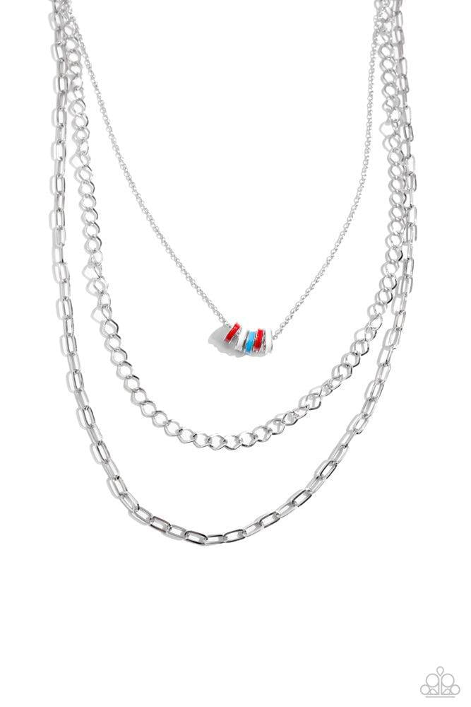 Colorful Cadet Red Necklace - Paparazzi Accessories