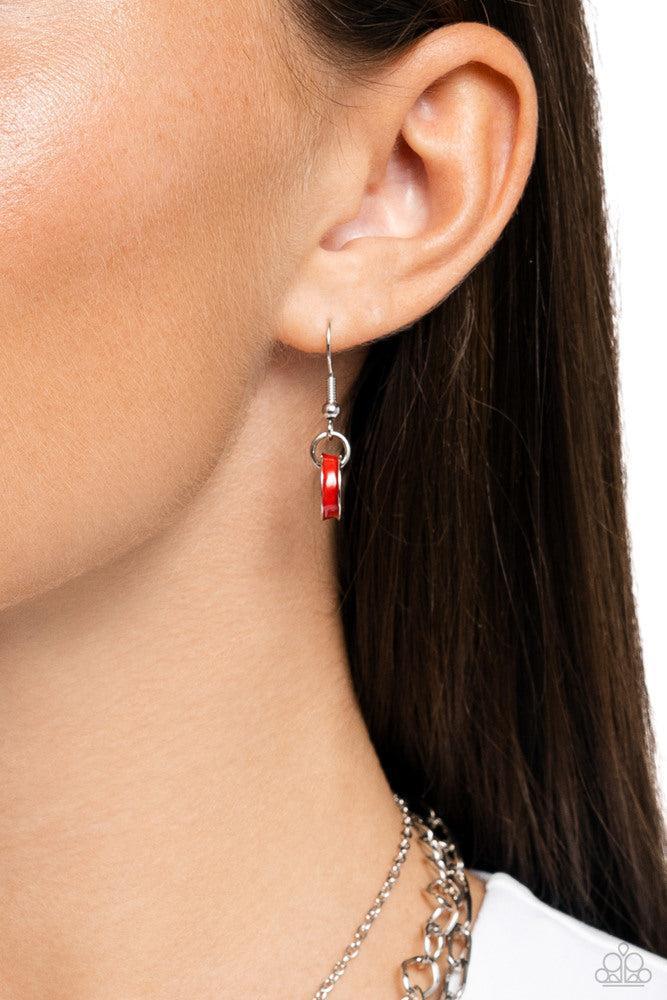 Colorful Cadet Red Necklace - Paparazzi Accessories