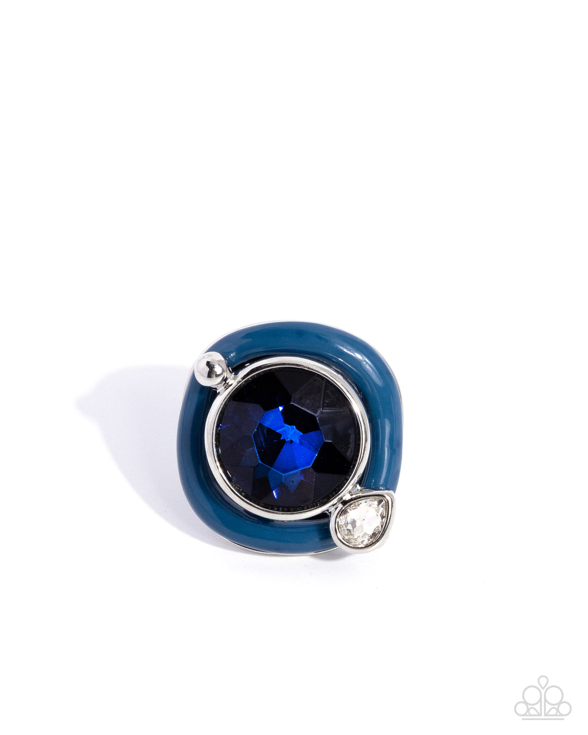 Colorful Caliber Blue Gem Ring - Paparazzi Accessories