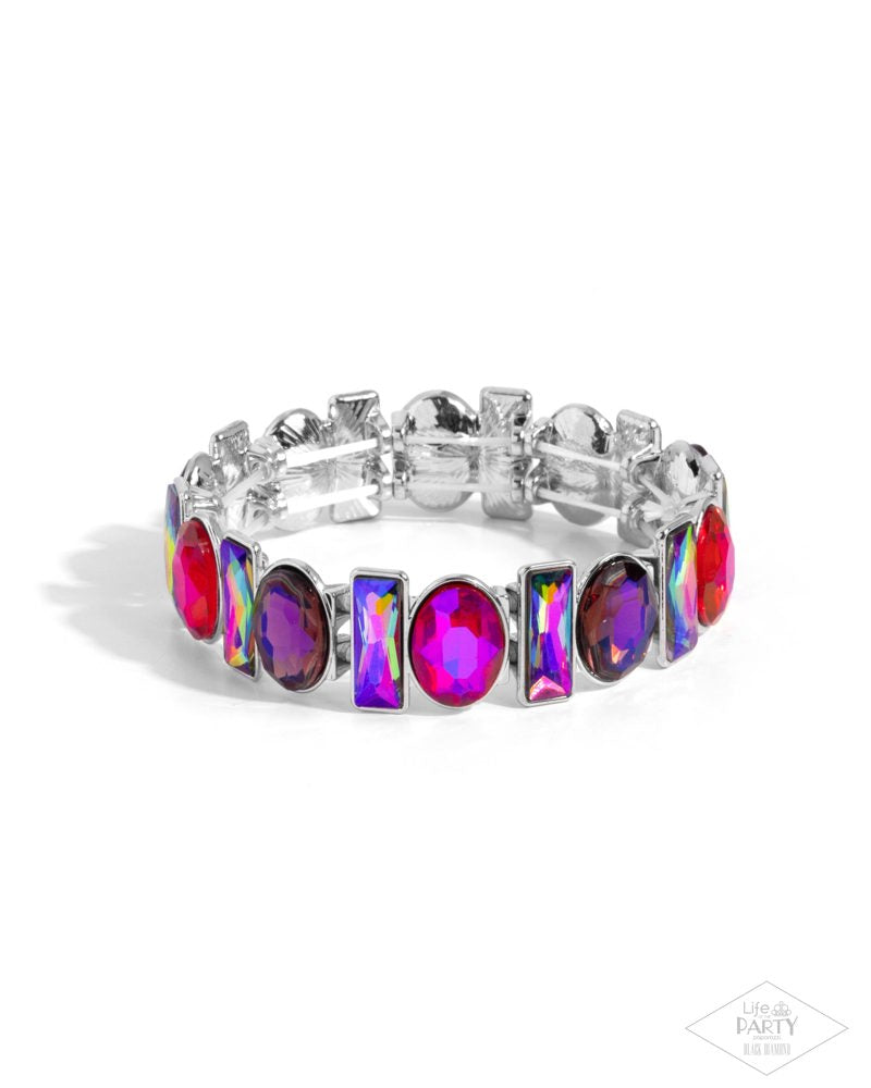 Complimentary Couture Pink Gem Bracelet - Paparazzi Accessories
