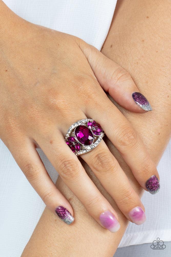 Cosmic Clique Pink Ring - Paparazzi Accessories