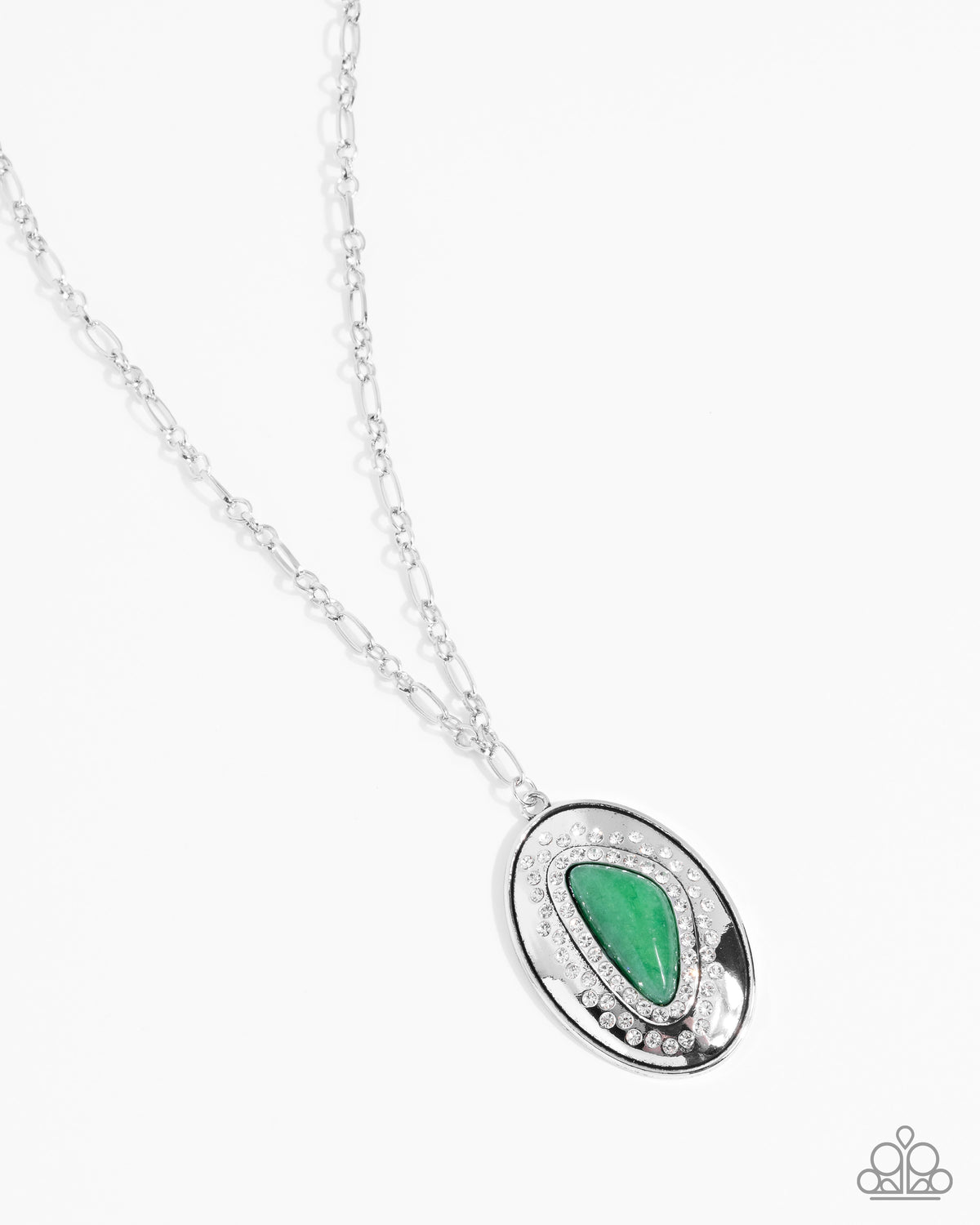 Cover Story Green Jade Stone Necklace - Paparazzi Accessories