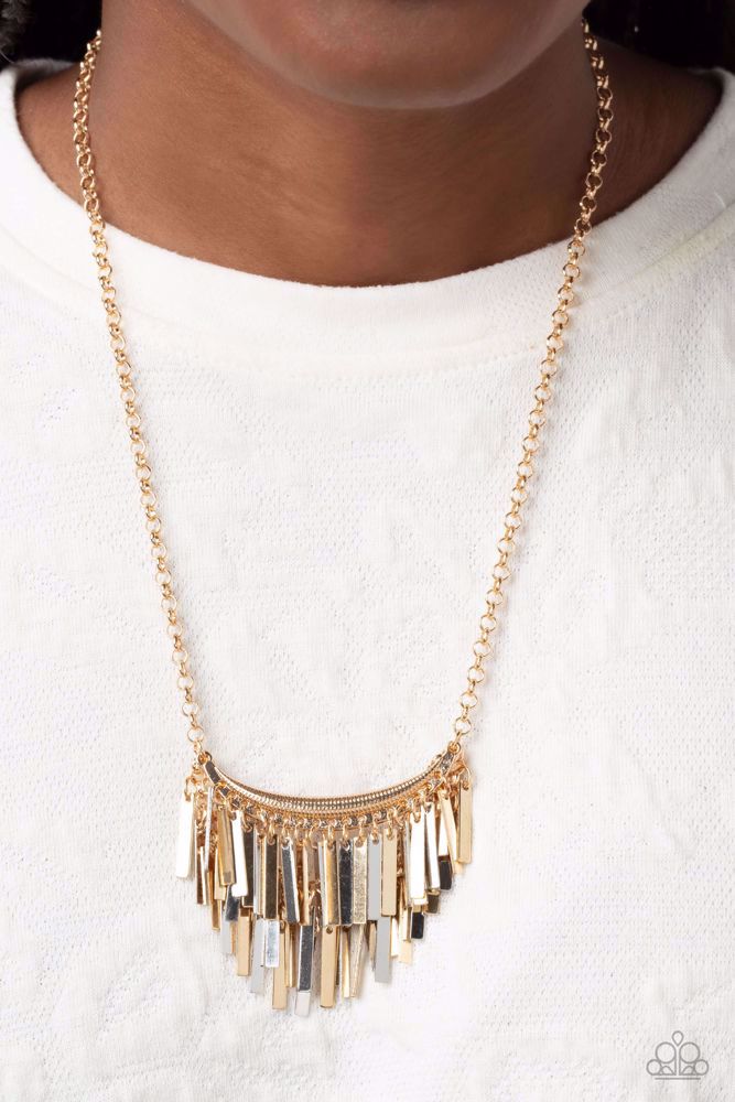 Cue the Chandelier Multi Necklace - Paparazzi Accessories