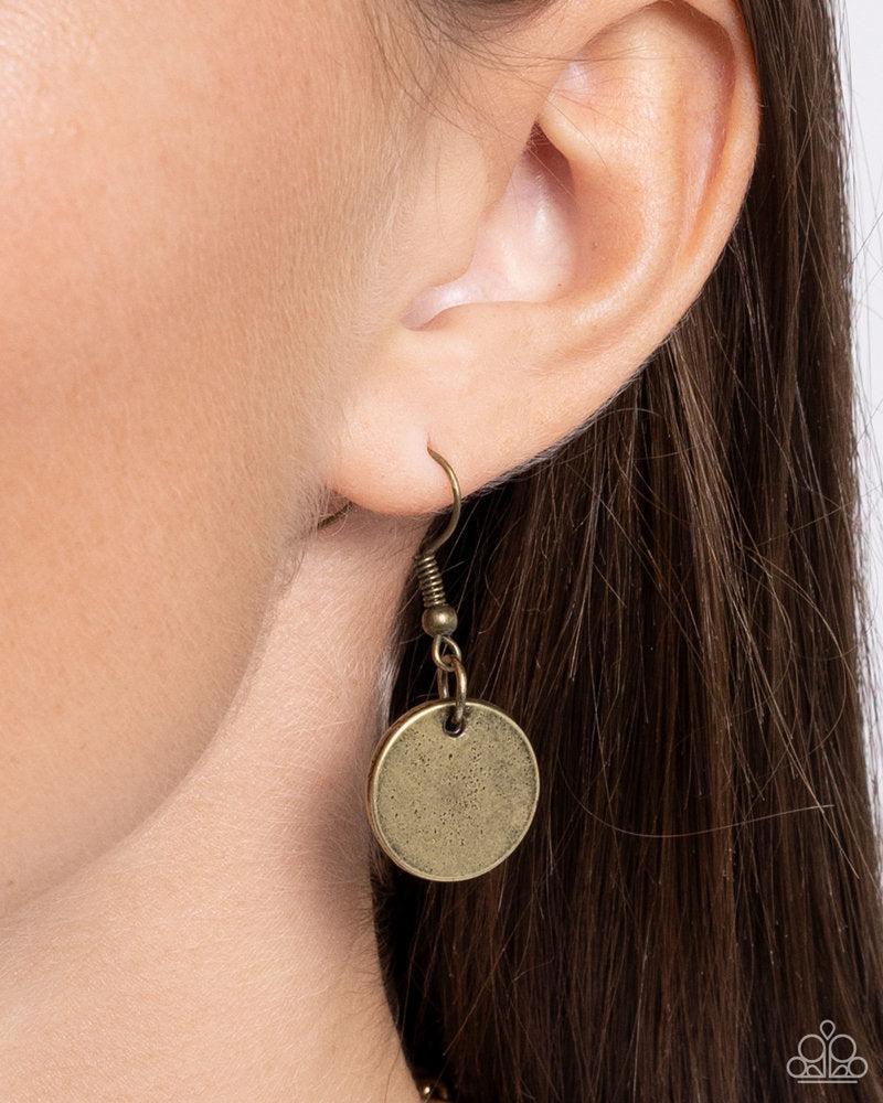 Dainty Development Brass Necklace - Paparazzi Accessories
