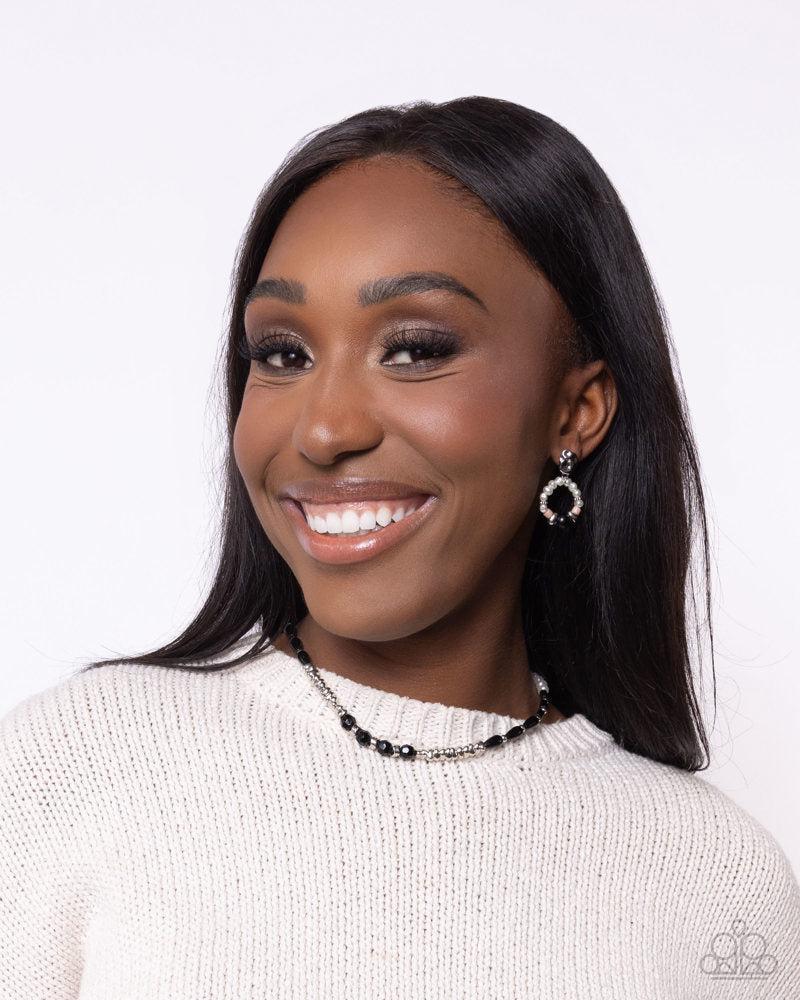 Dainty Diversity  Black Necklace - Paparazzi Accessories