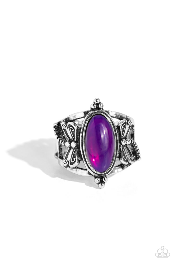 Dance of the Dragonflies Purple Ring - Paparazzi Accessories