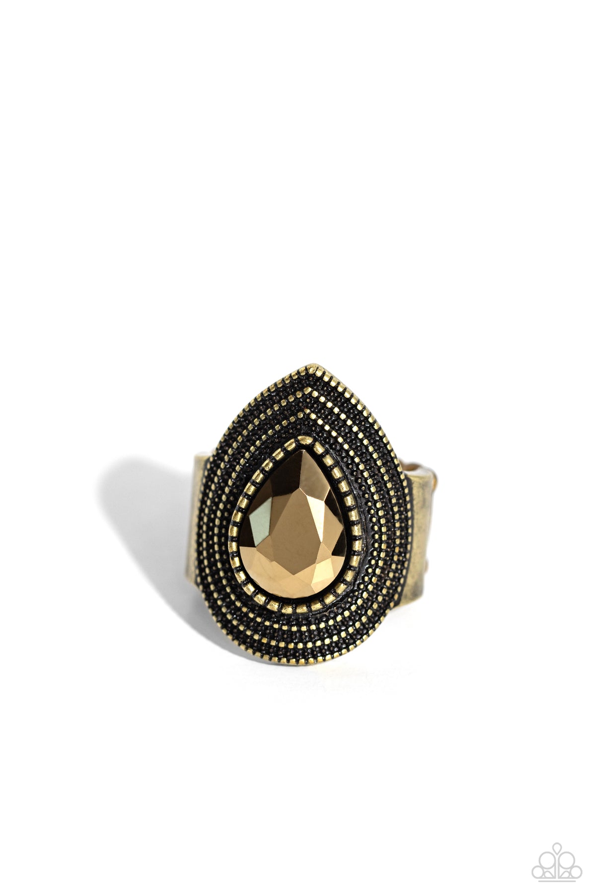 Dandy Highwayman Brass Ring - Paparazzi Accessories