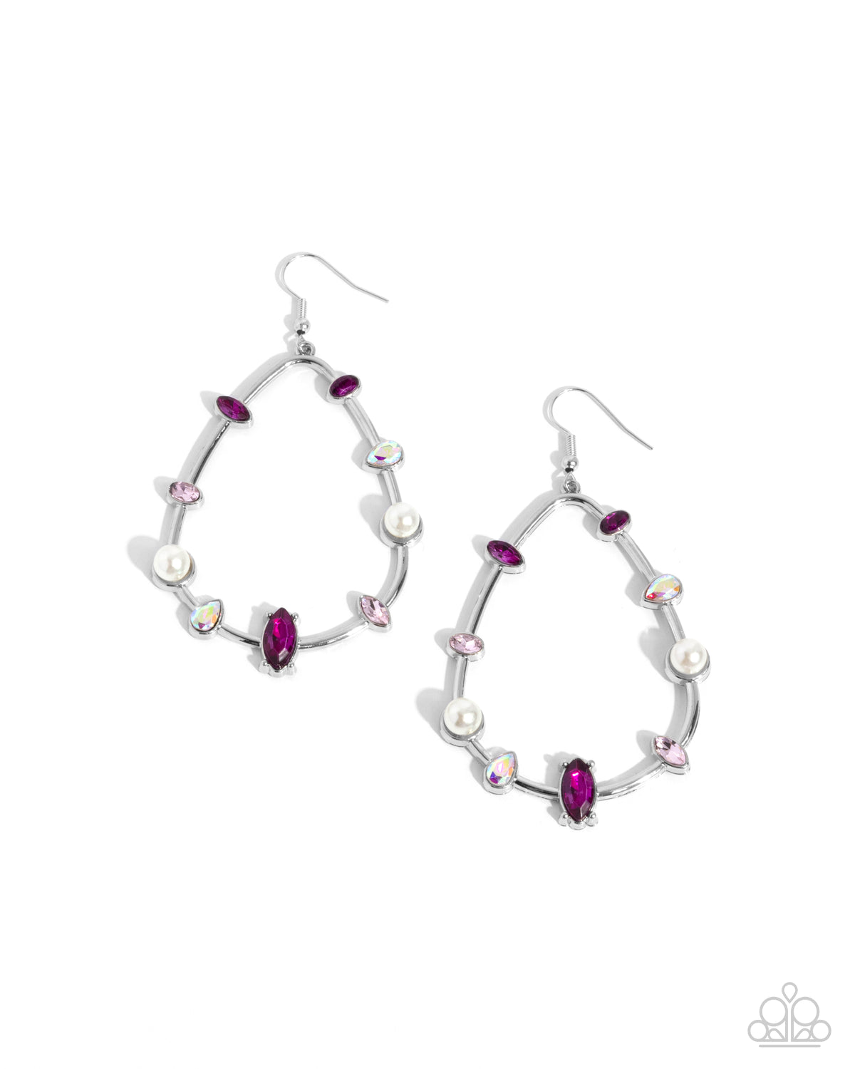 Dazzling Diversity Pink Earrings - Paparazzi Accessories