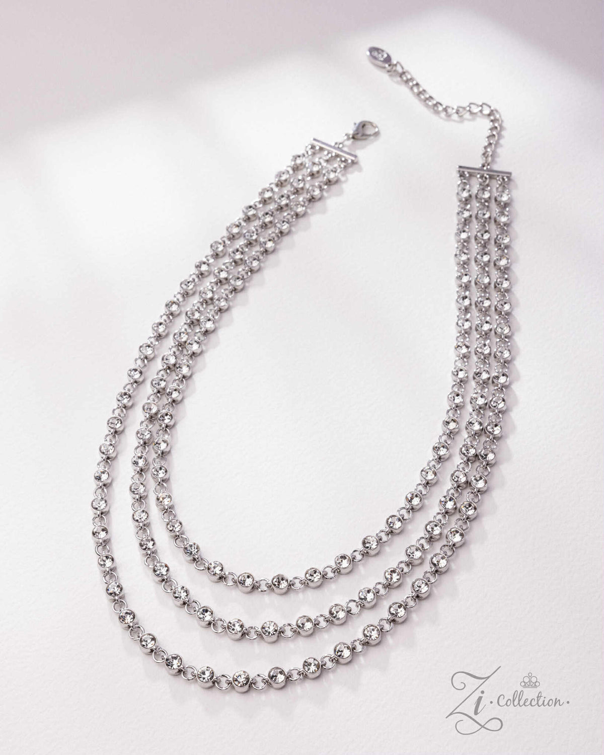 Demure 2025 Zi Collection Necklace - Paparazzi Accessories- Flat Lay -CarasShop.com - Paparazzi Jewelry by Cara Jewels