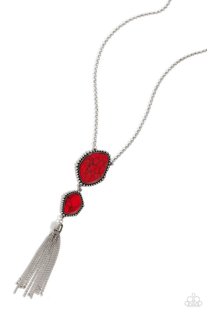 Desert Darling Red Necklace - Paparazzi Accessories