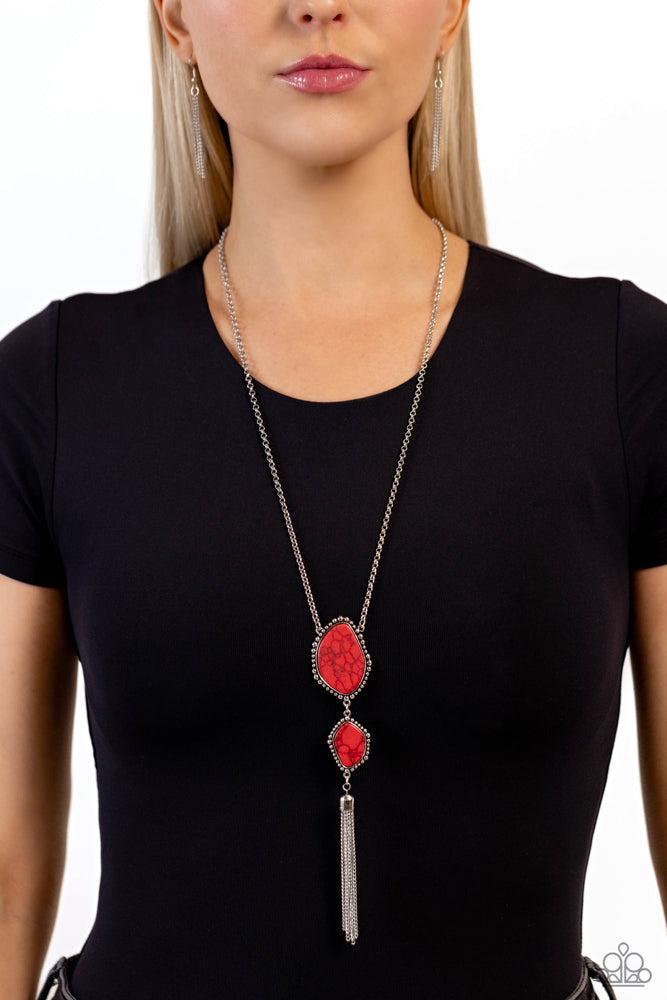 Desert Darling Red Necklace - Paparazzi Accessories