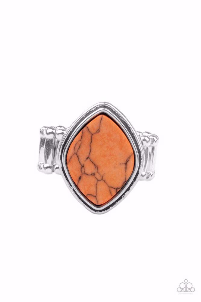 Desert Zen Orange Ring - Paparazzi Accessories