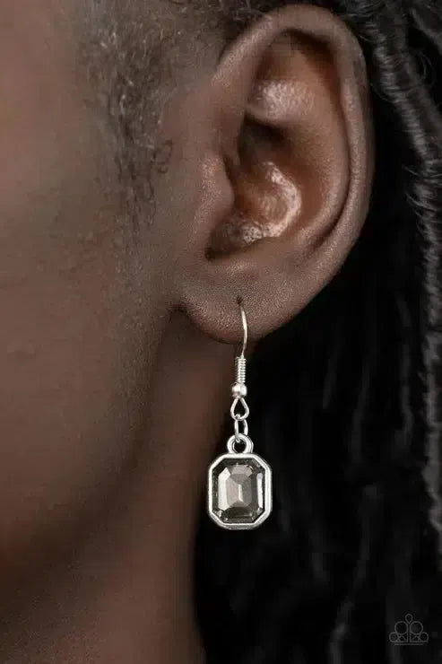 Divine IRIDESCENCE Silver Necklace - Paparazzi Accessories - free matching earrings -CarasShop.com - Paparazzi Jewelry by Cara Jewels