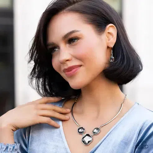 Divine IRIDESCENCE Silver Necklace - Paparazzi Accessories -CarasShop.com - Paparazzi Jewelry by Cara Jewels