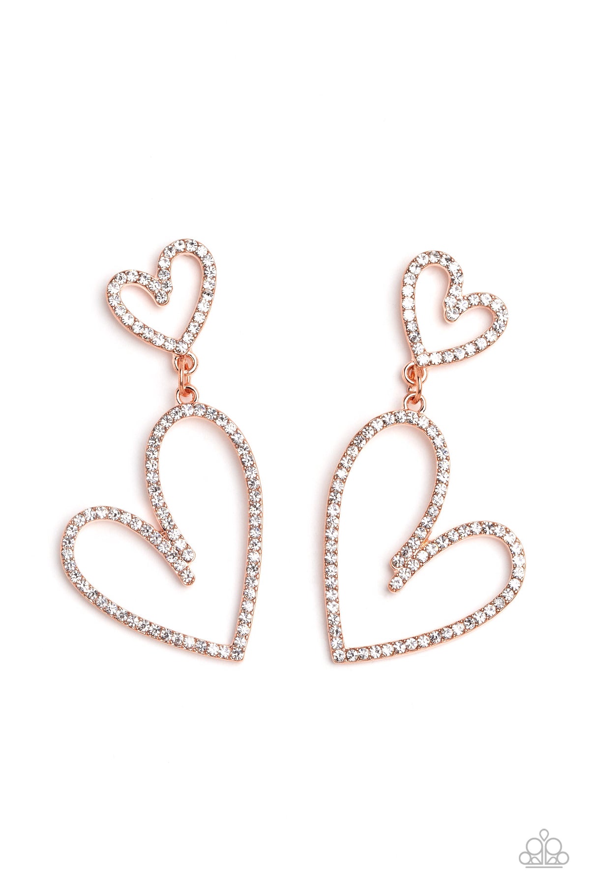 Doting Duo Copper Earrings - Paparazzi Accessories