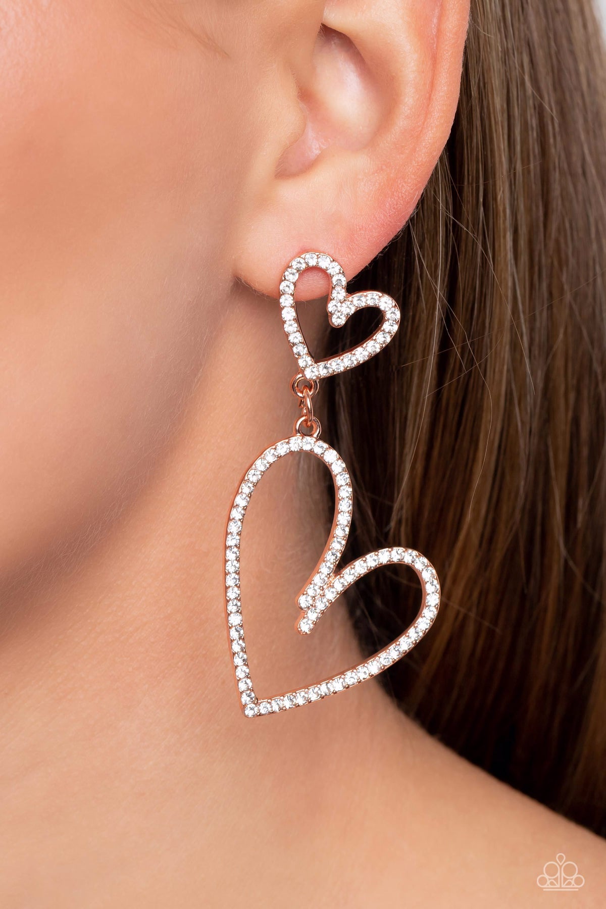 Doting Duo Copper Earrings - Paparazzi Accessories
