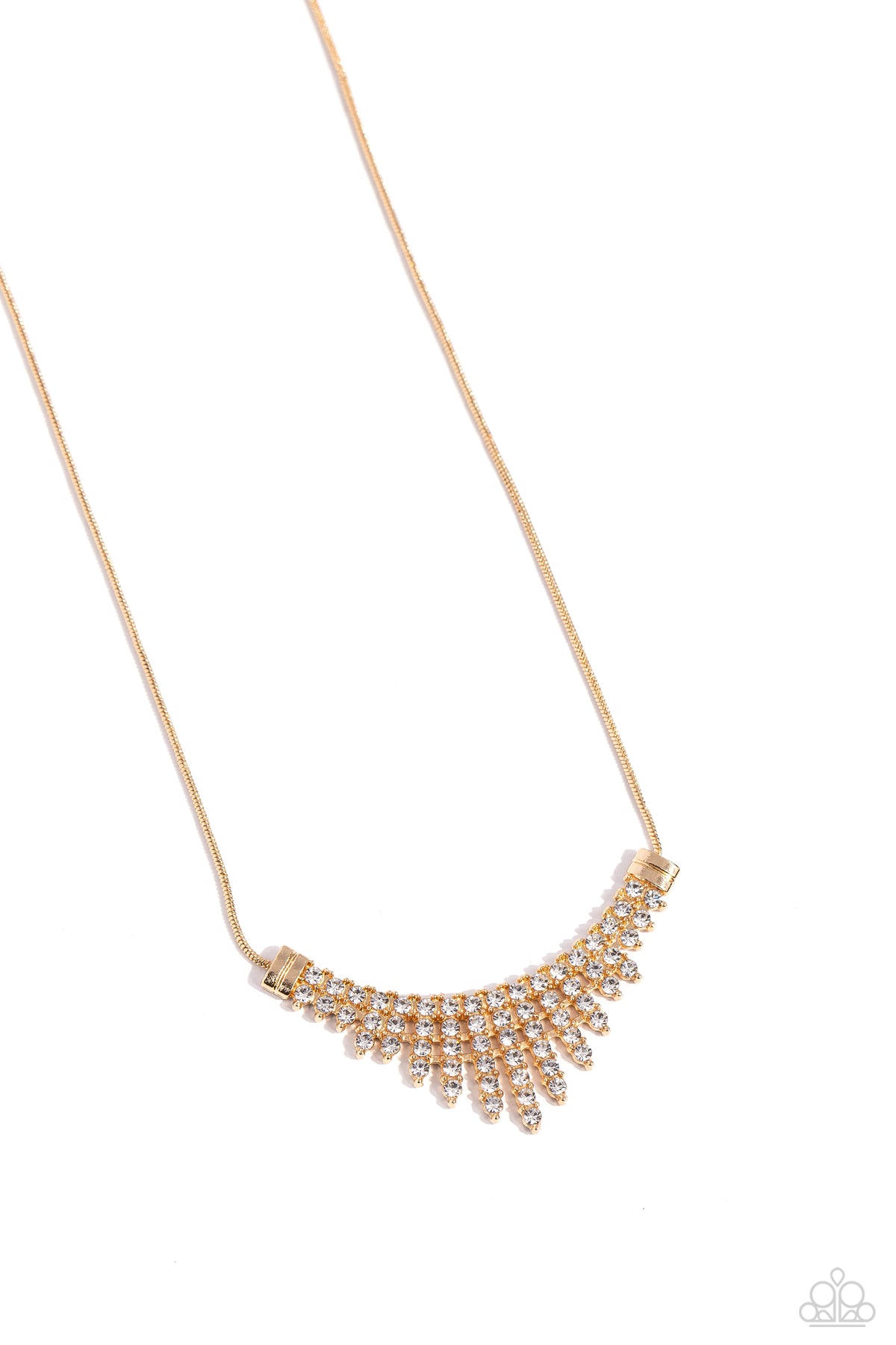 Dramatic Diadem Gold Necklace - Paparazzi Accessories