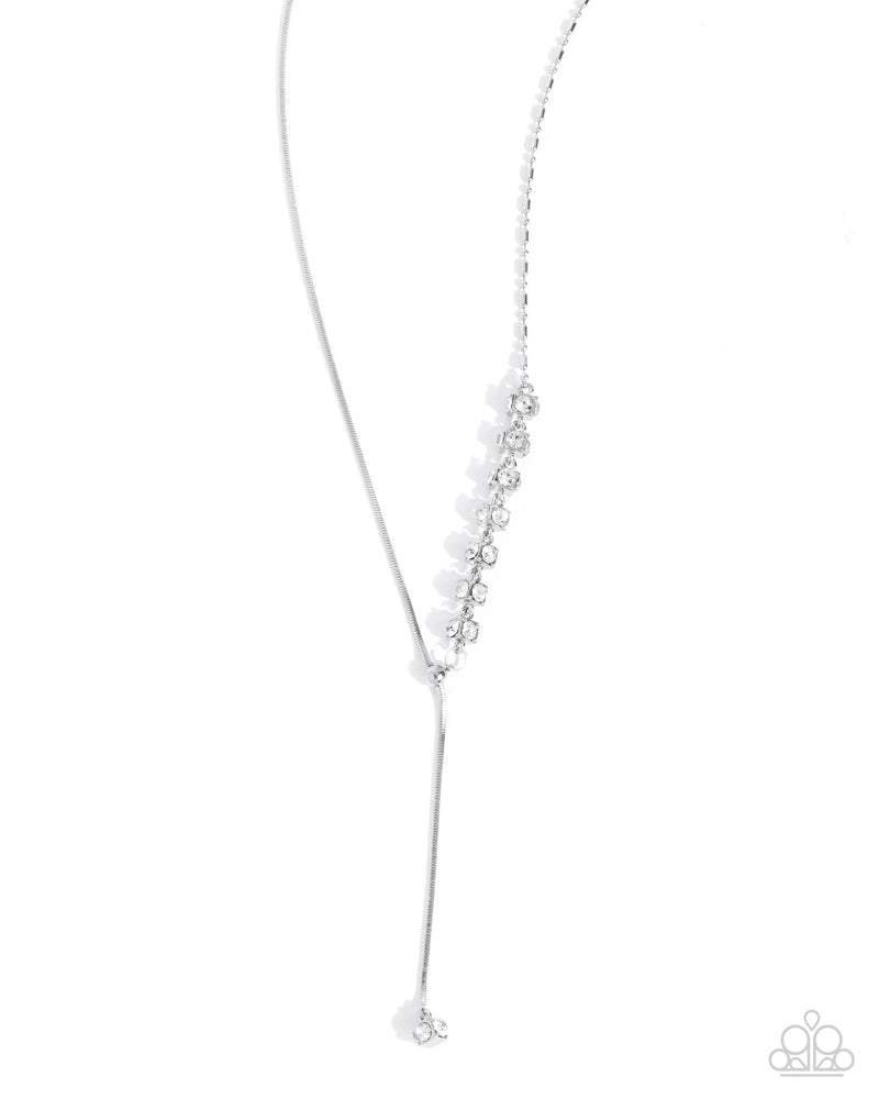 Drops of Dazzle White Necklace - Paparazzi Accessories