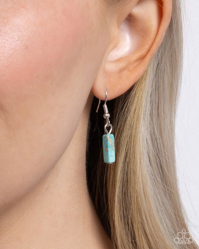 Earthy Extrovert Blue Necklace - Paparazzi Accessories