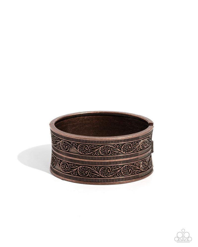 Eclectic European Copper Bracelet - Paparazzi Accessories