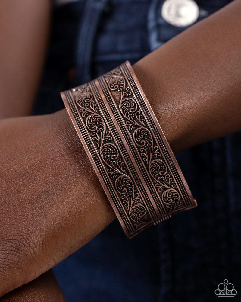 Eclectic European Copper Bracelet - Paparazzi Accessories