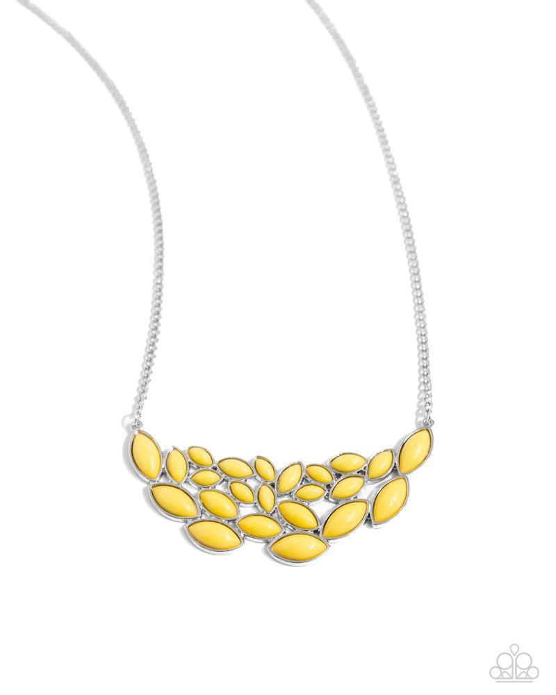 Eden Escape Yellow Necklace - Paparazzi Accessories