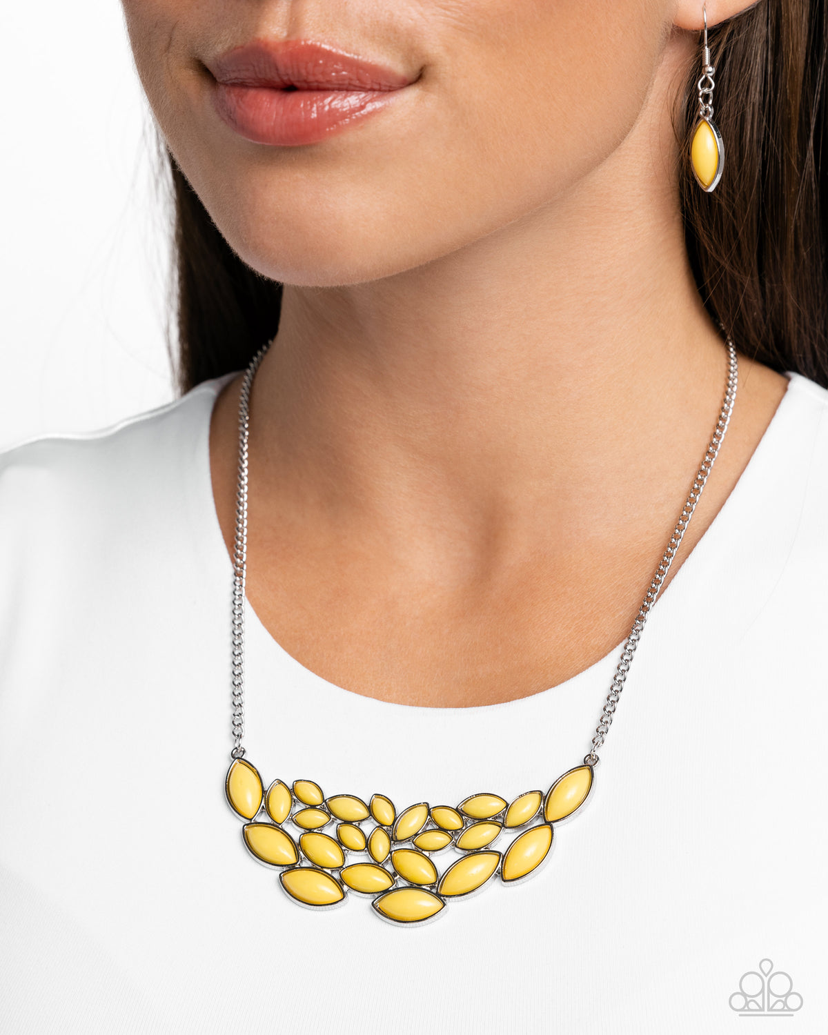 Eden Escape Yellow Necklace - Paparazzi Accessories