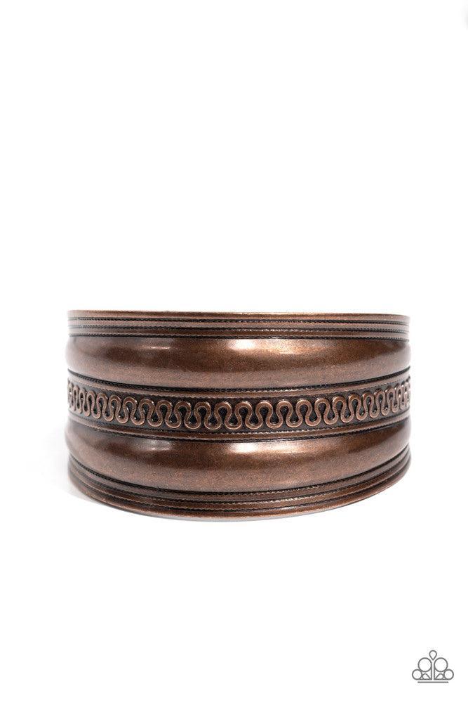 Egyptian Essence Copper Bracelet - Paparazzi Accessories