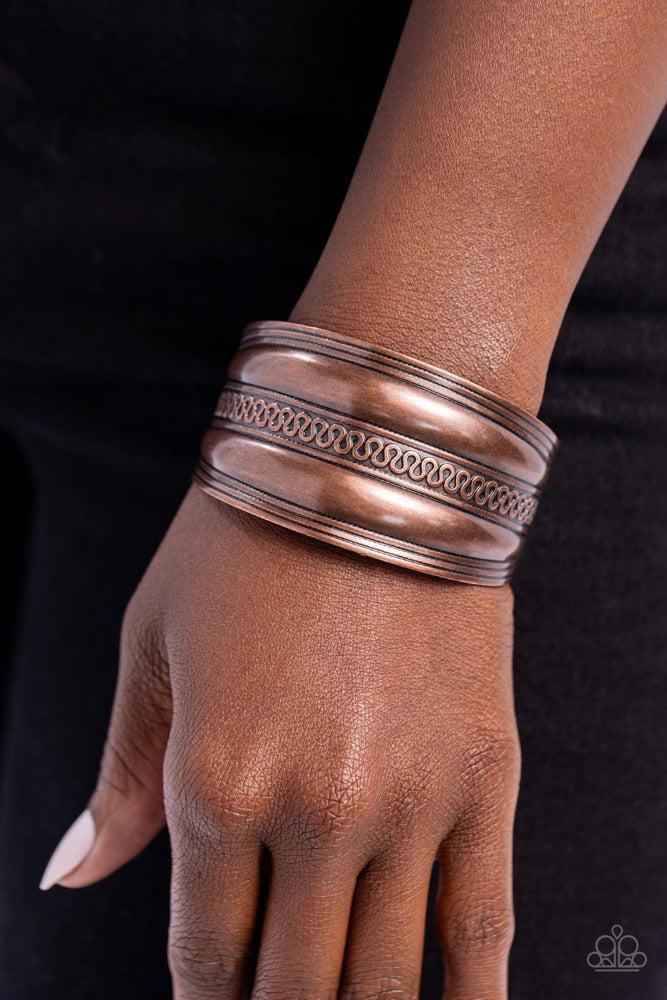 Egyptian Essence Copper Bracelet - Paparazzi Accessories