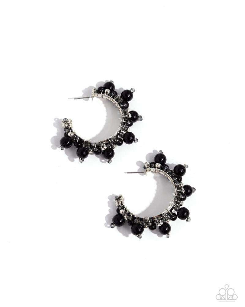 Elite Expense Black Earrings - Paparazzi Accessories
