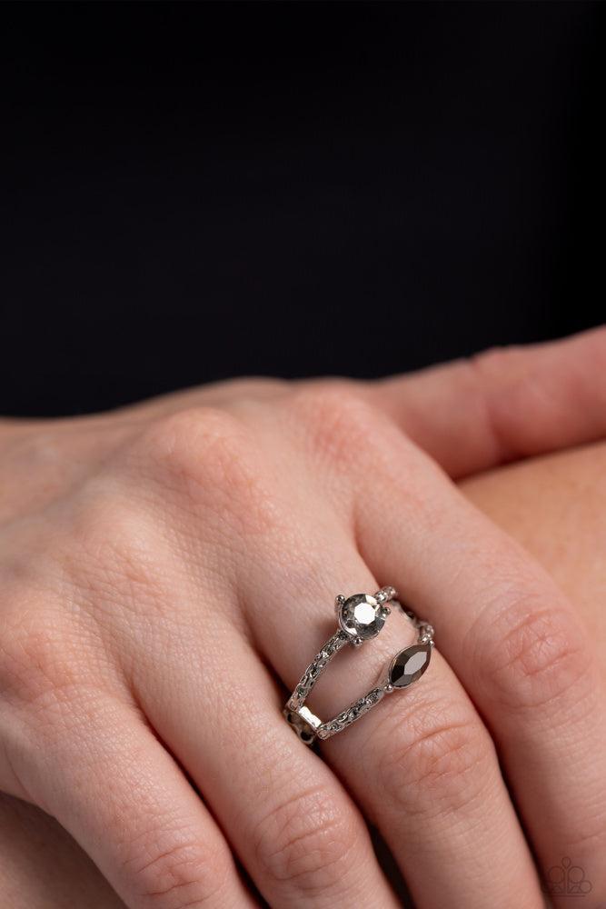 Embraceable Elegance Silver Ring - Paparazzi Accessories
