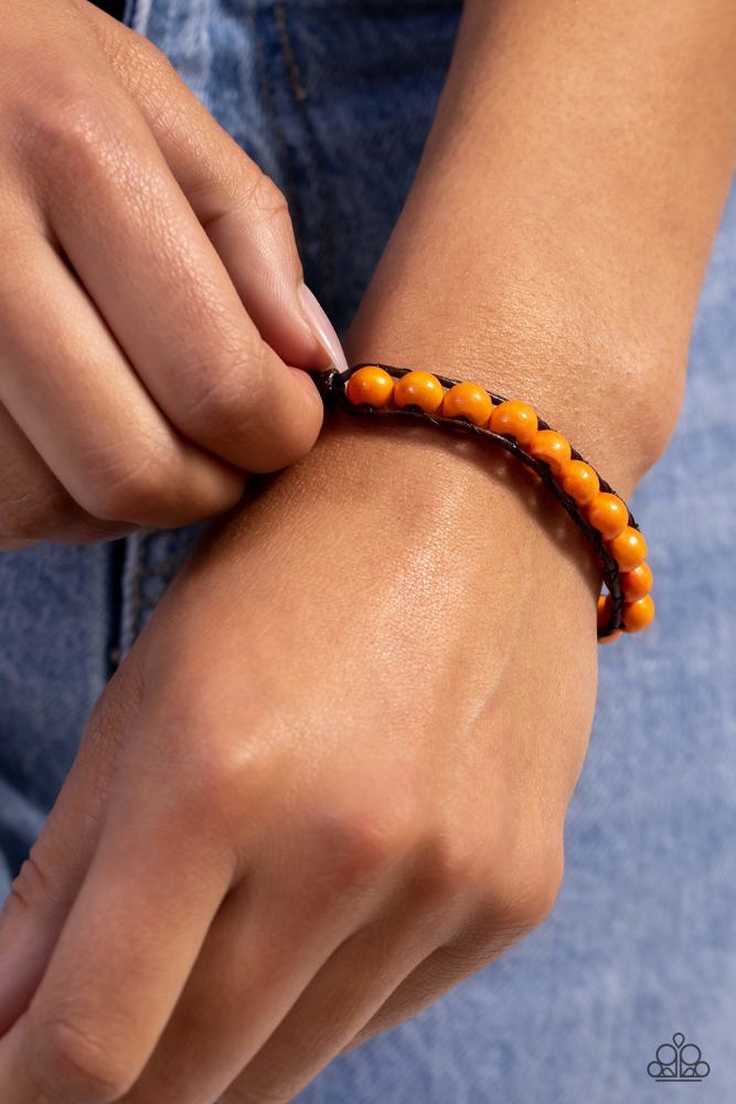 Epic Explorer Orange Bracelet - Paparazzi Accessories