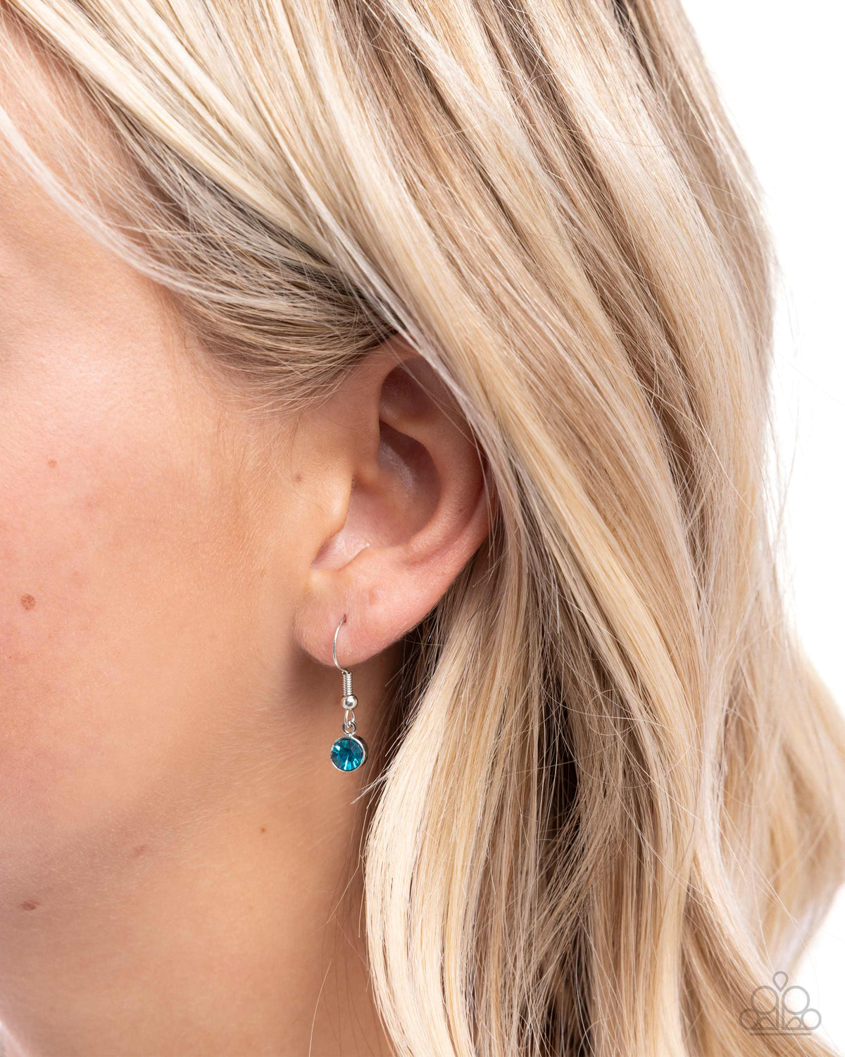 FANCIFUL of Life Blue Rhinestone Butterfly Necklace - Paparazzi Accessories - free matching earrings - CarasShop.com - Paparazzi Jewelry by Cara Jewels