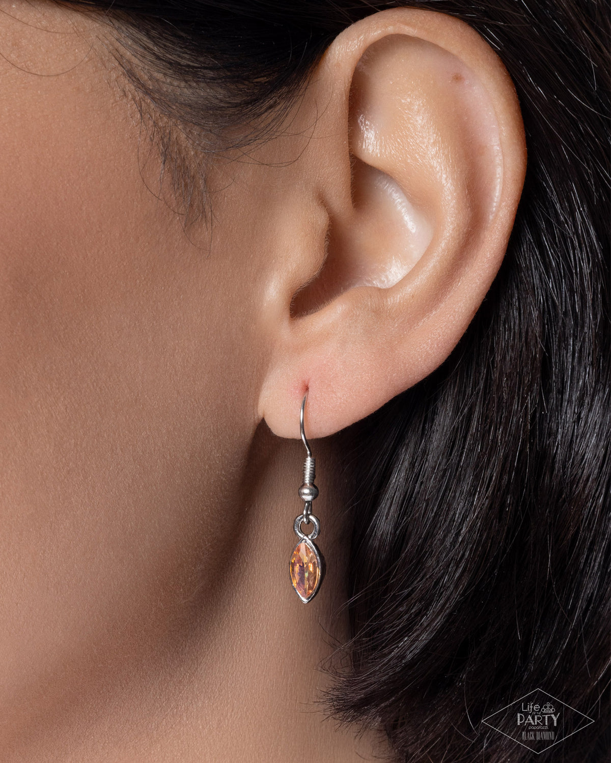 Fame and FLUTTER Multi Rhinestone Butterfly Necklace - Paparazzi Accessories - free matching earrings - CarasShop.com - Paparazzi Jewelry by Cara Jewels