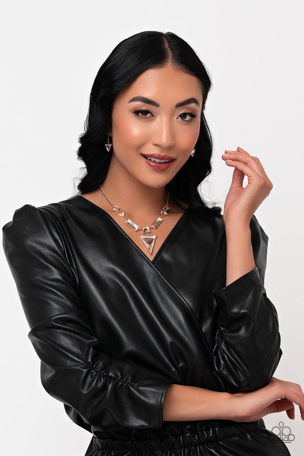 Fetchingly Fierce Gold Necklace - Paparazzi Accessories