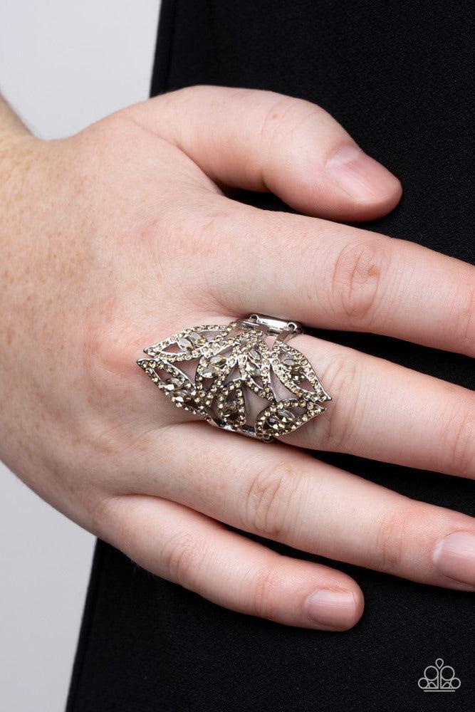 Fiery Foliage Brown Ring - Paparazzi Accessories