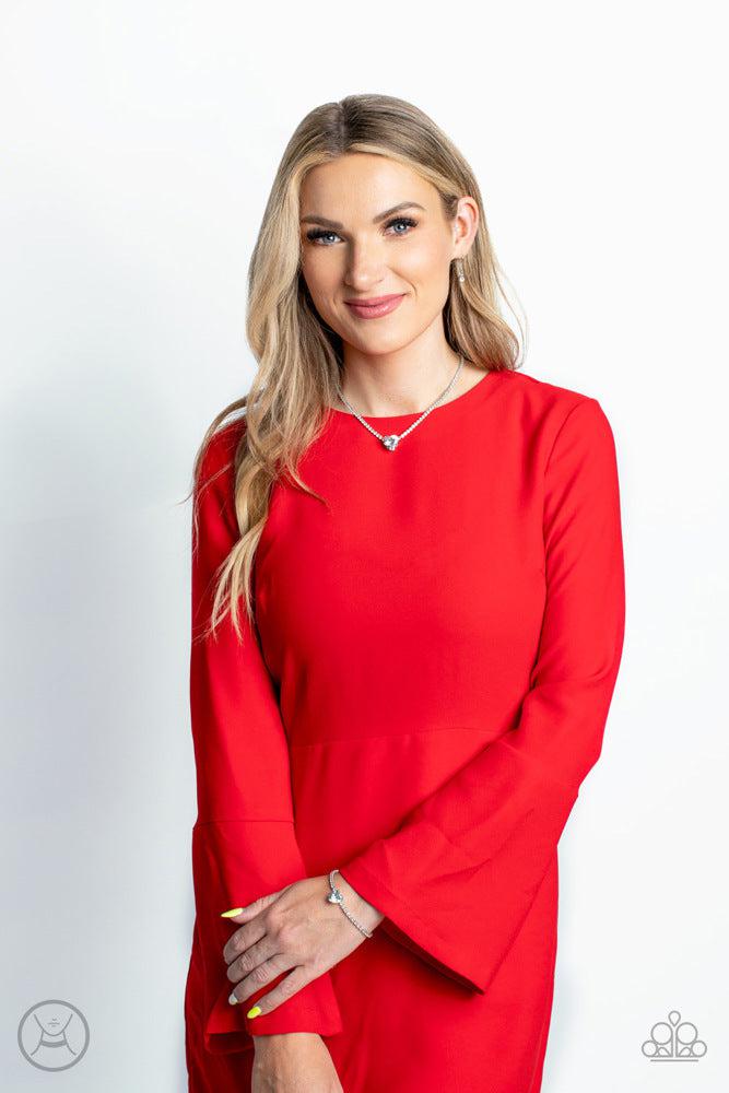 Flirty Fiance White Necklace - Paparazzi Accessories