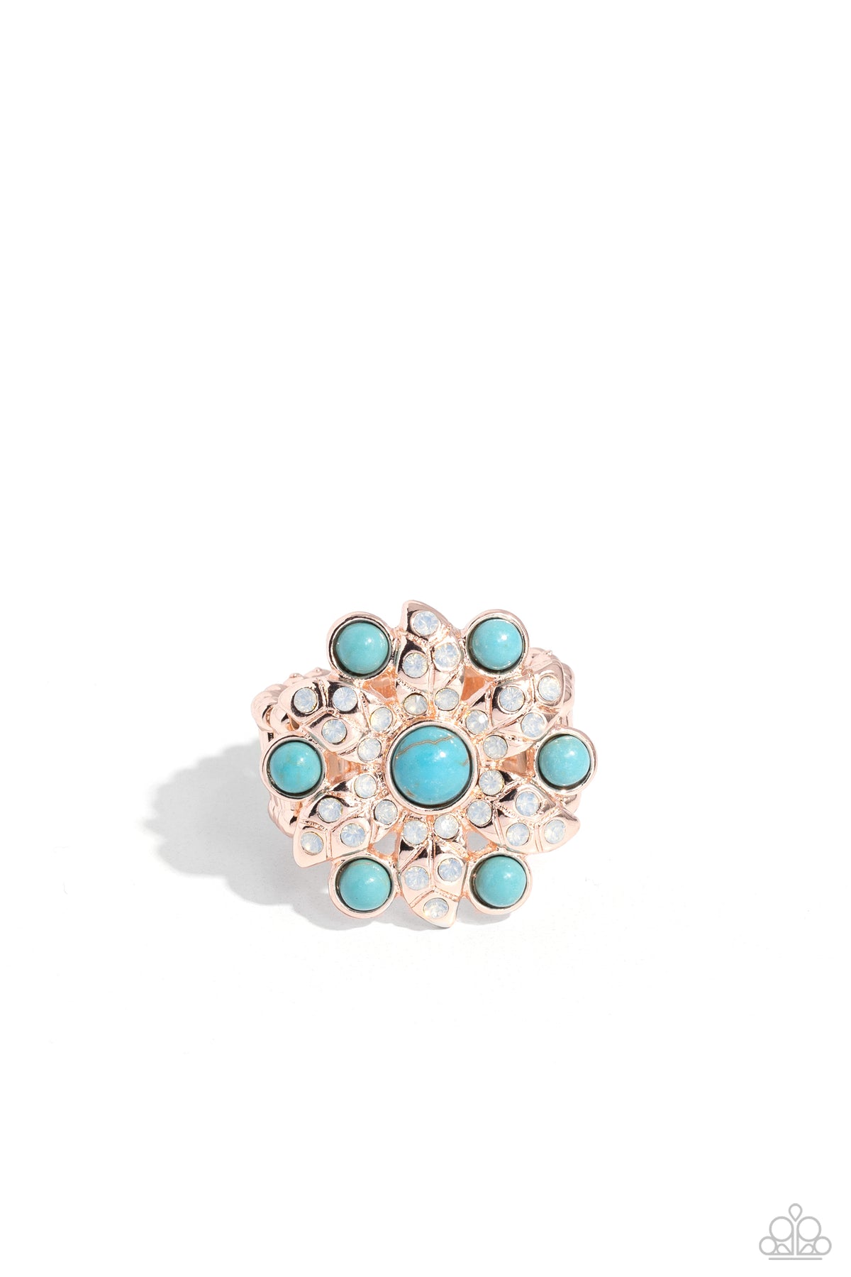 Flower of Life Rose Gold Ring - Paparazzi Accessories