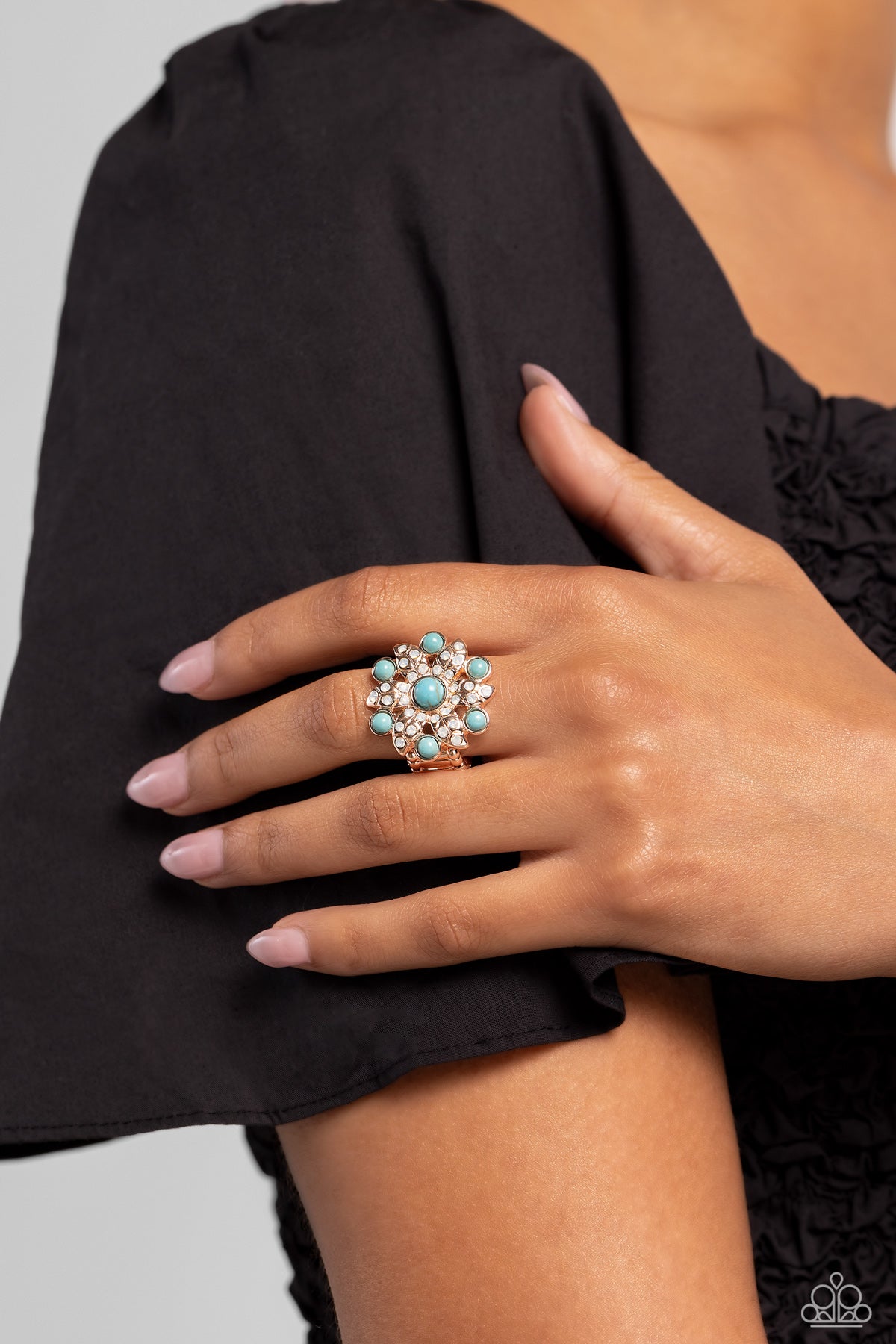 Flower of Life Rose Gold Ring - Paparazzi Accessories