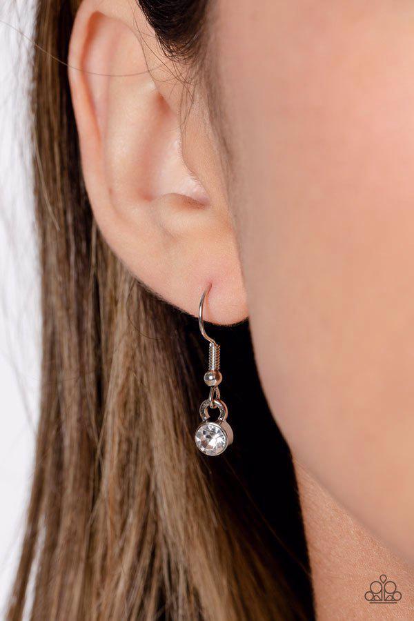 Galloping Gala Silver Necklace - Paparazzi Accessories - free matching earrings -CarasShop.com - Paparazzi Jewelry by Cara Jewels