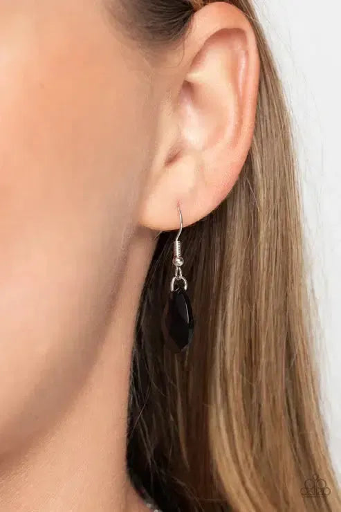 Garden of Grace Black Necklace - Paparazzi Accessories - free matching earrings -CarasShop.com - Paparazzi Jewelry by Cara Jewels