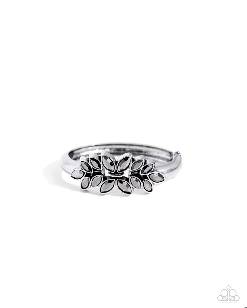 Glamorously Garnished Silver Bracelet - Paparazzi Accessories