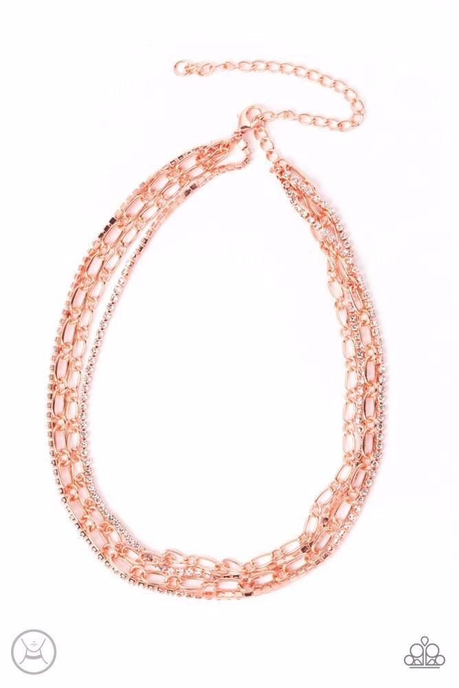 Glitter and Gossip Copper Necklace - Paparazzi Accessories