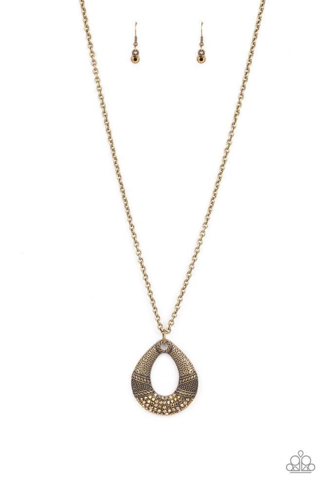 Glitz and Grind Brass Necklace - Paparazzi Accessories
