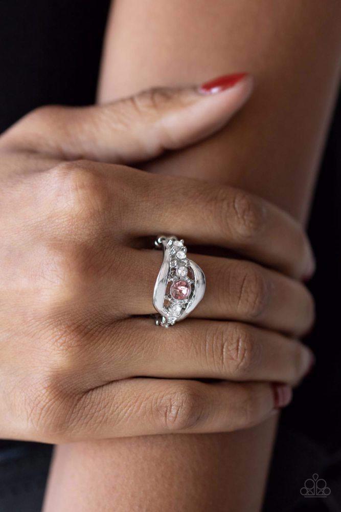 Graceful Gallantry Pink Ring - Paparazzi Accessories