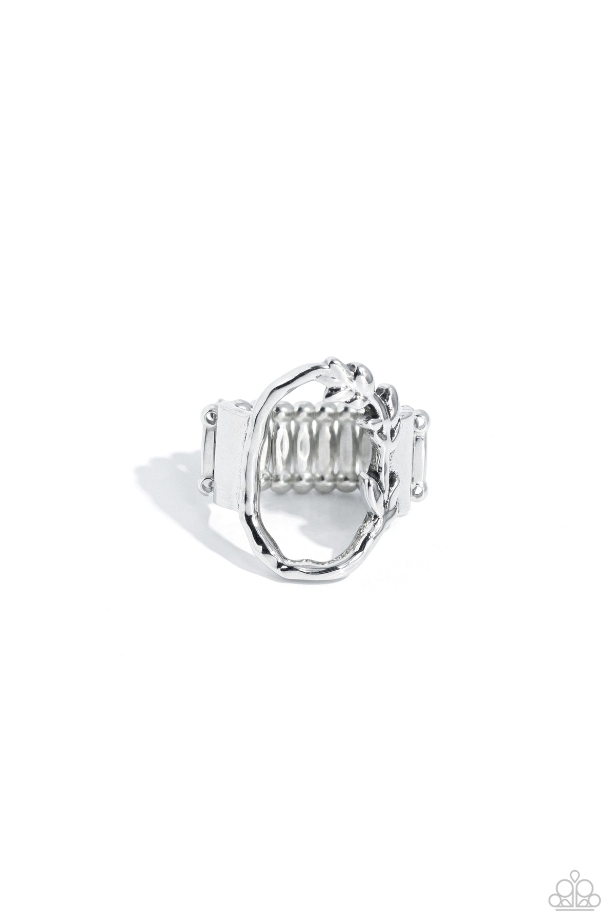 Greek Garden Silver Ring - Paparazzi Accessories