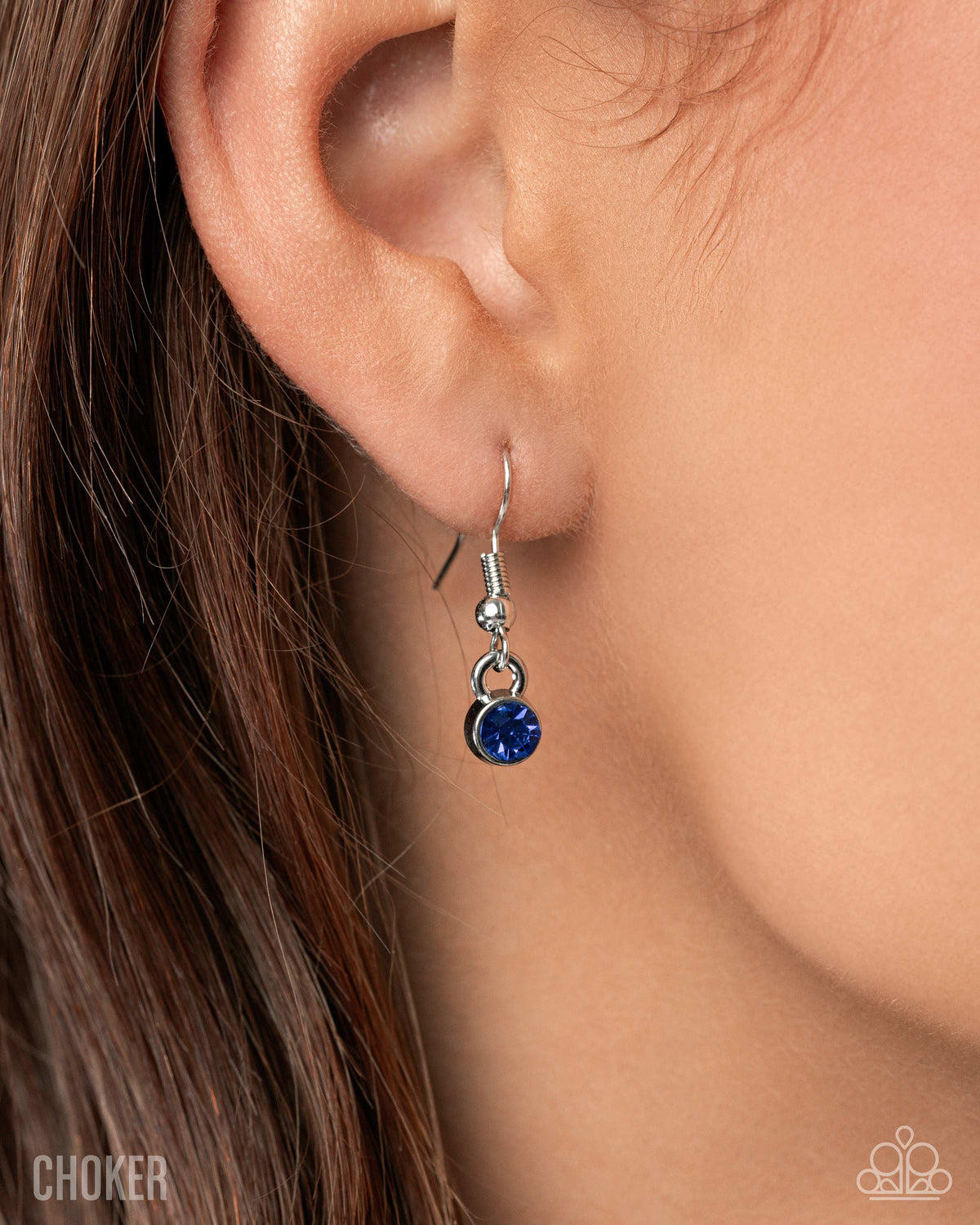 Groundbreaking Glitter Blue Gem Necklace - Paparazzi Accessories - free matching earrings - CarasShop.com - Paparazzi Jewelry by Cara Jewels