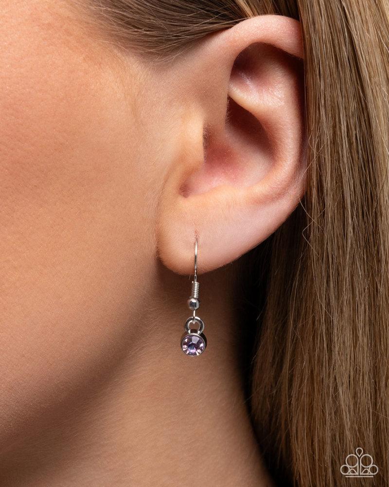 HAUTE Heart Purple Gem Necklace - Paparazzi Accessories