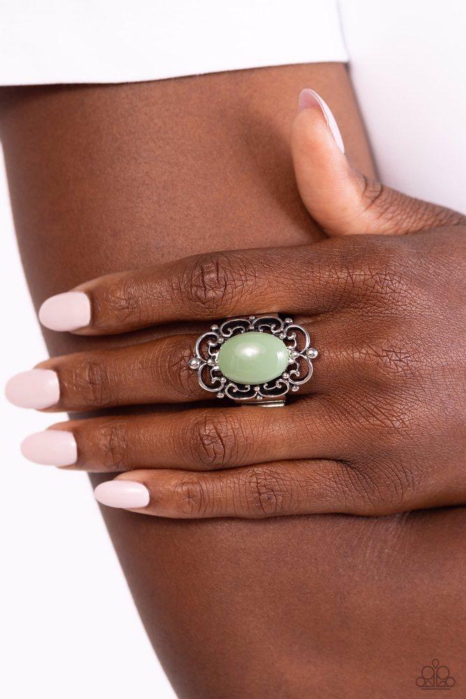 Happily EVERGLADE After Green Ring - Paparazzi Accessories
