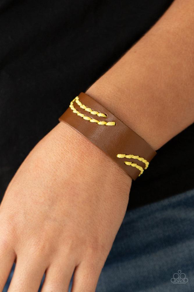 Harmonic Horizons Yellow Bracelet - Paparazzi Accessories